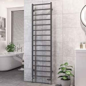 Eastbrook Tuscan Square Matt Anthracite Towel Rail 1800 x 500mm