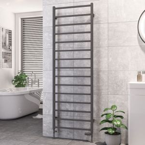 Eastbrook Tuscan Square Matt Anthracite Towel Rail 1800 x 600mm