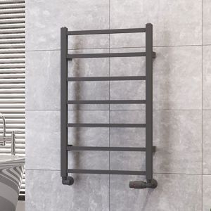 Eastbrook Tuscan Square Matt Anthracite Towel Rail 800 x 500mm