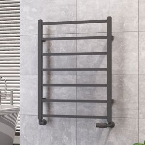 Eastbrook Tuscan Square Matt Anthracite Towel Rail 800 x 600mm