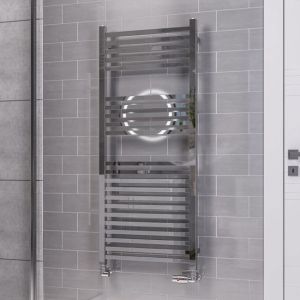 Eastbrook Tuscan Square Multirail Chrome Towel Rail 1200 x 500mm