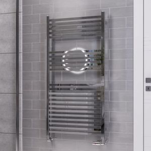 Eastbrook Tuscan Square Multirail Chrome Towel Rail 1200 x 600mm