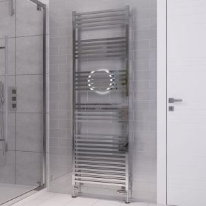 Eastbrook Tuscan Square Multirail Chrome Towel Rail 1800 x 600mm