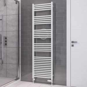 Eastbrook Tuscan Square Multirail Gloss White Towel Rail 1800 x 500mm