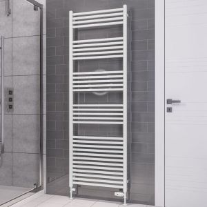 Eastbrook Tuscan Square Multirail Gloss White Towel Rail 1800 x 600mm