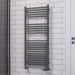 Eastbrook Tuscan Square Multirail Matt Anthracite Towel Rail 1200 x 500mm