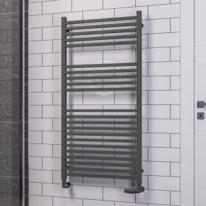 Eastbrook Tuscan Square Multirail Matt Anthracite Towel Rail 1200 x 600mm