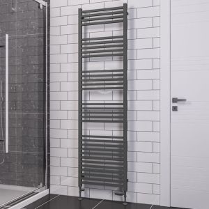 Eastbrook Tuscan Square Multirail Matt Anthracite Towel Rail 1800 x 500mm