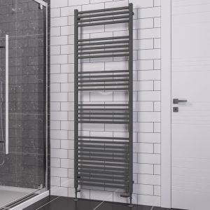 Eastbrook Tuscan Square Multirail Matt Anthracite Towel Rail 1800 x 600mm