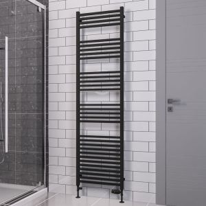 Eastbrook Tuscan Square Multirail Matt Black Towel Rail 1800 x 500mm