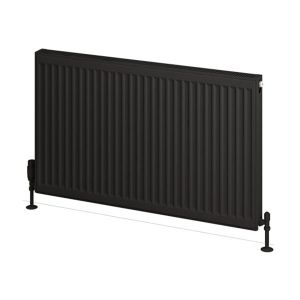 Eastbrook Compact Panel Black Type 21 Central Heating Radiator 600 x 1000mm