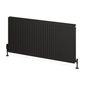 Eastbrook Compact Panel Black Type 21 Central Heating Radiator 600 x 1200mm