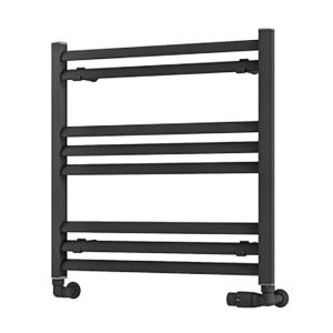 Eastbrook Velor Matt Anthracite Towel Rail 600 x 600mm