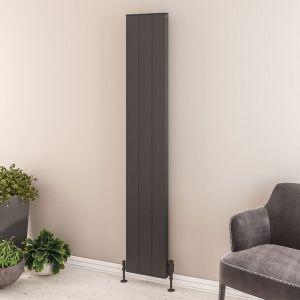 Eastbrook Vesima Matt Anthracite Aluminium Designer Radiator 1800 x 303mm