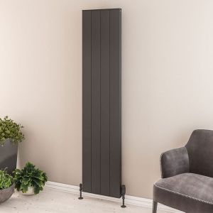 Eastbrook Vesima Matt Anthracite Aluminium Designer Radiator 1800 x 403mm