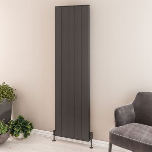 Eastbrook Vesima Matt Anthracite Aluminium Designer Radiator 1800 x 503mm