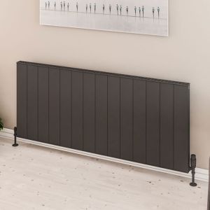 Eastbrook Vesima Matt Anthracite Aluminium Designer Radiator 600 x 1403mm