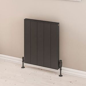 Eastbrook Vesima Matt Anthracite Aluminium Designer Radiator 600 x 503mm