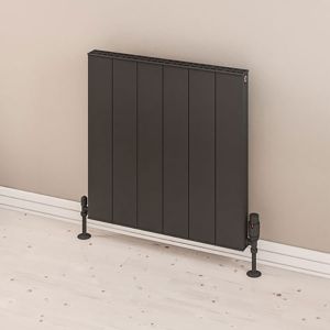 Eastbrook Vesima Matt Anthracite Aluminium Designer Radiator 600 x 603mm