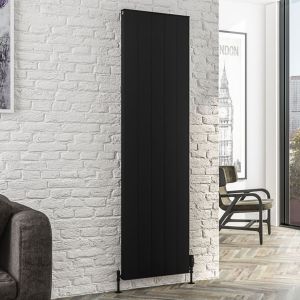 Eastbrook Vesima Matt Black Aluminium Designer Radiator 1800 x 503mm