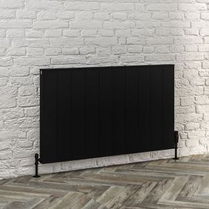 Eastbrook Vesima Matt Black Aluminium Designer Radiator 600 x 1003mm