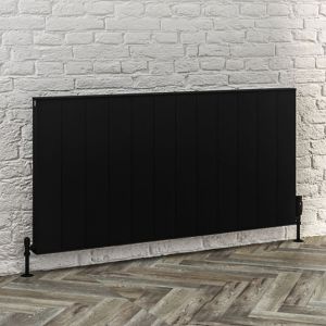 Eastbrook Vesima Matt Black Aluminium Designer Radiator 600 x 1203mm