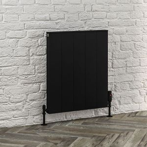 Eastbrook Vesima Matt Black Aluminium Designer Radiator 600 x 503mm