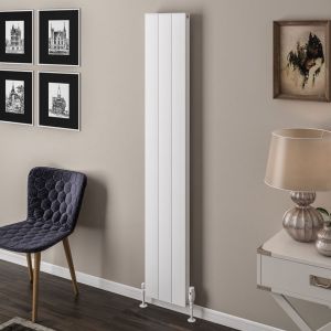 Eastbrook Vesima Matt White Aluminium Designer Radiator 1800 x 303mm