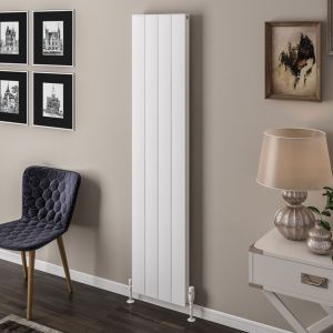 Eastbrook Vesima Matt White Aluminium Designer Radiator 1800 x 403mm