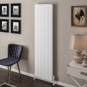 Eastbrook Vesima Matt White Aluminium Designer Radiator 1800 x 503mm