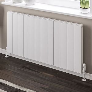 Eastbrook Vesima Matt White Aluminium Designer Radiator 600 x 1203mm