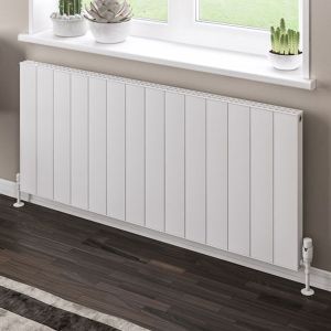 Eastbrook Vesima Matt White Aluminium Designer Radiator 600 x 1403mm