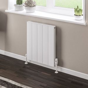 Eastbrook Vesima Matt White Aluminium Designer Radiator 600 x 503mm