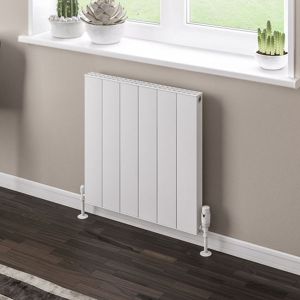 Eastbrook Vesima Matt White Aluminium Designer Radiator 600 x 603mm