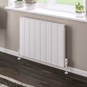 Eastbrook Vesima Matt White Aluminium Designer Radiator 600 x 803mm