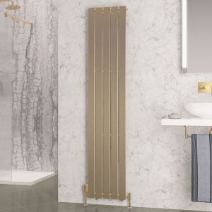 Eastbrook Warrington Type 10 Brushed Brass Steel Designer Radiator 1800 x 376mm