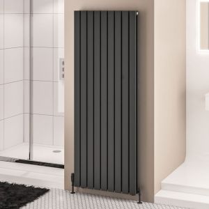 Eastbrook Warrington Type 20 Matt Anthracite Steel Designer Radiator 1800 x 684mm