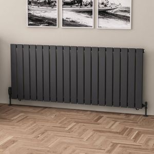 Eastbrook Warrington Type 10 Matt Anthracite Steel Designer Radiator 600 x 1440mm