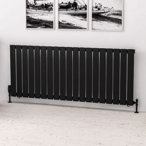 Eastbrook Warrington Type 10 Matt Black Steel Designer Radiator 600 x 1440mm