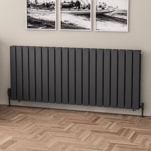 Eastbrook Warrington Type 20 Matt Anthracite Steel Designer Radiator 600 x 1444mm