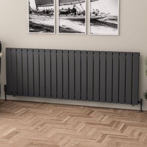 Eastbrook Warrington Type 10 Matt Anthracite Steel Designer Radiator 600 x 1668mm