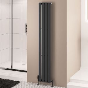 Eastbrook Warrington Type 10 Matt Anthracite Steel Designer Radiator 1800 x 300mm