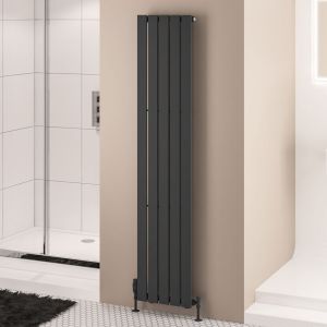 Eastbrook Warrington Type 10 Matt Anthracite Steel Designer Radiator 1800 x 376mm