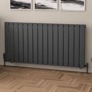 Eastbrook Warrington Type 10 Matt Anthracite Steel Designer Radiator 600 x 1212mm