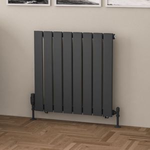 Eastbrook Warrington Type 10 Matt Anthracite Steel Designer Radiator 600 x 604mm