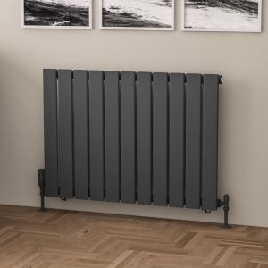 Eastbrook Warrington Type 10 Matt Anthracite Steel Designer Radiator 600 x 832mm