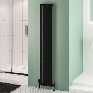 Eastbrook Warrington Type 10 Matt Black Steel Designer Radiator 1800 x 300mm