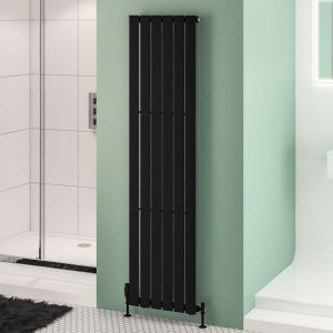 Eastbrook Warrington Type 10 Matt Black Steel Designer Radiator 1800 x 452mm