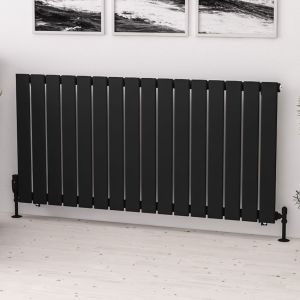 Eastbrook Warrington Type 10 Matt Black Steel Designer Radiator 600 x 1212mm