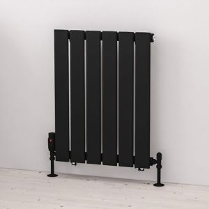 Eastbrook Warrington Type 10 Matt Black Steel Designer Radiator 600 x 452mm